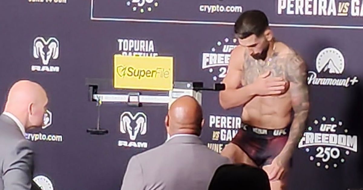 Η χειρονομία του Τοπουρία πριν το UFC Freedom 250