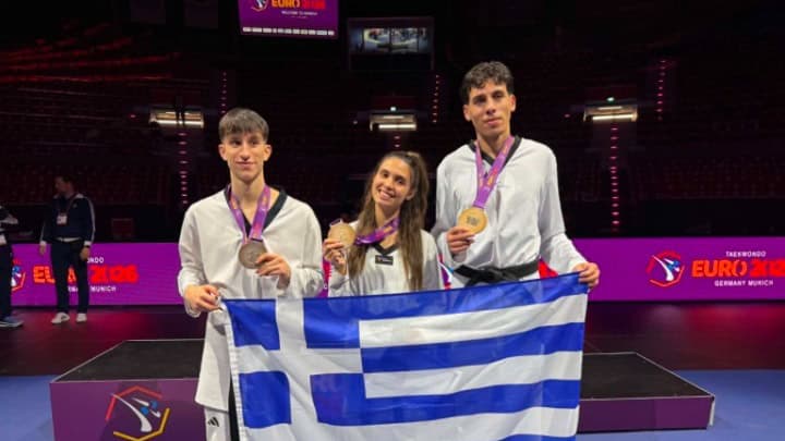 Η Ελλάδα κερδίζει τρία μετάλλια στα Ευρωπαϊκά Κυπέλλη ταεκβονντού