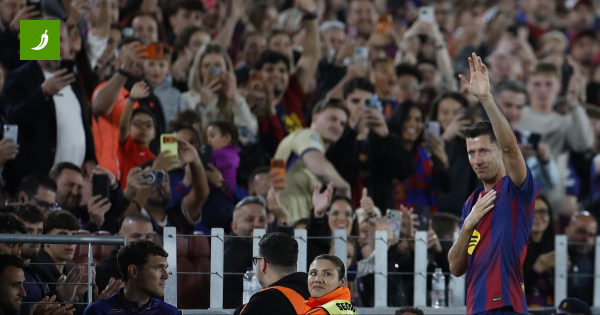 Ο Ρόμπερτ Λεβαντόβσκι χαιρετίζει το Camp Nou με έναν εμπιπρόν ομιλία