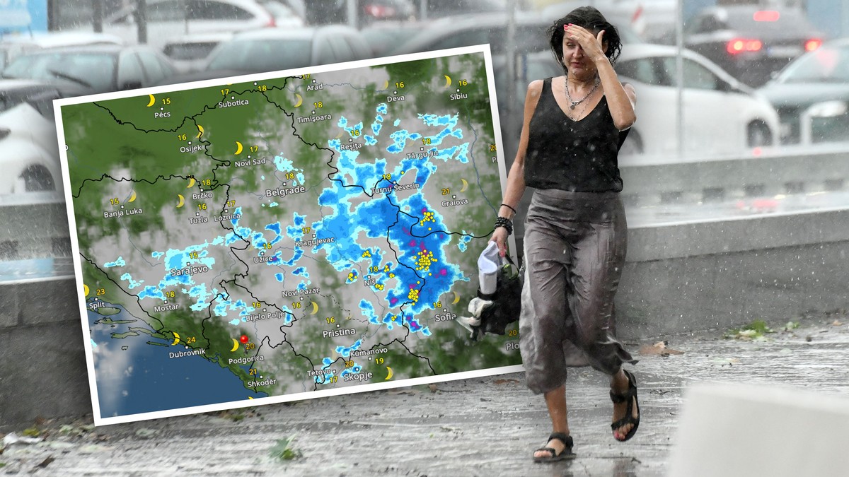 Σοβαρές βροχόπτωσεις προσδοκώνται στη Σερβία, όπως προσέβαλε το θερινό ζέστο