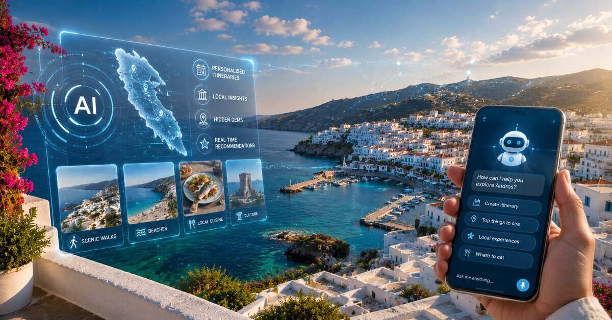 Ανδρούς ξεκινά την πρώτη AI οδηγό για τουριστές στην Ελλάδα